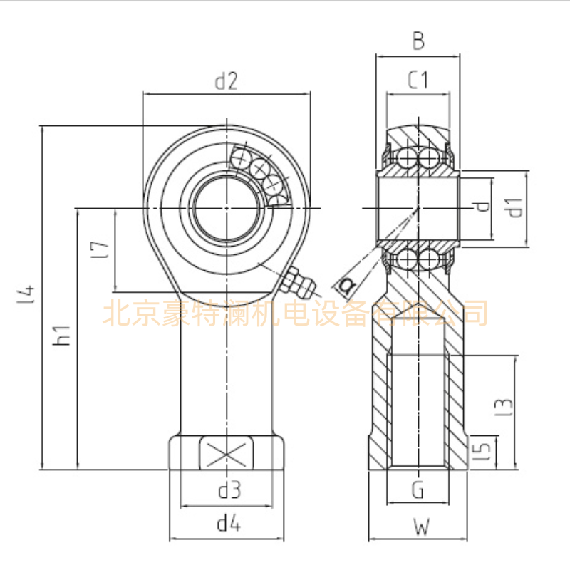 BRF14-00-501 BRF14-00-502德國durbal桿端關節軸承尺寸參數